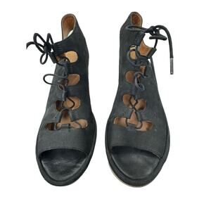 Clarks‎ Artisan Clarene Grace Wedge Heel Sandal Black Womens Size US 10 Strappy